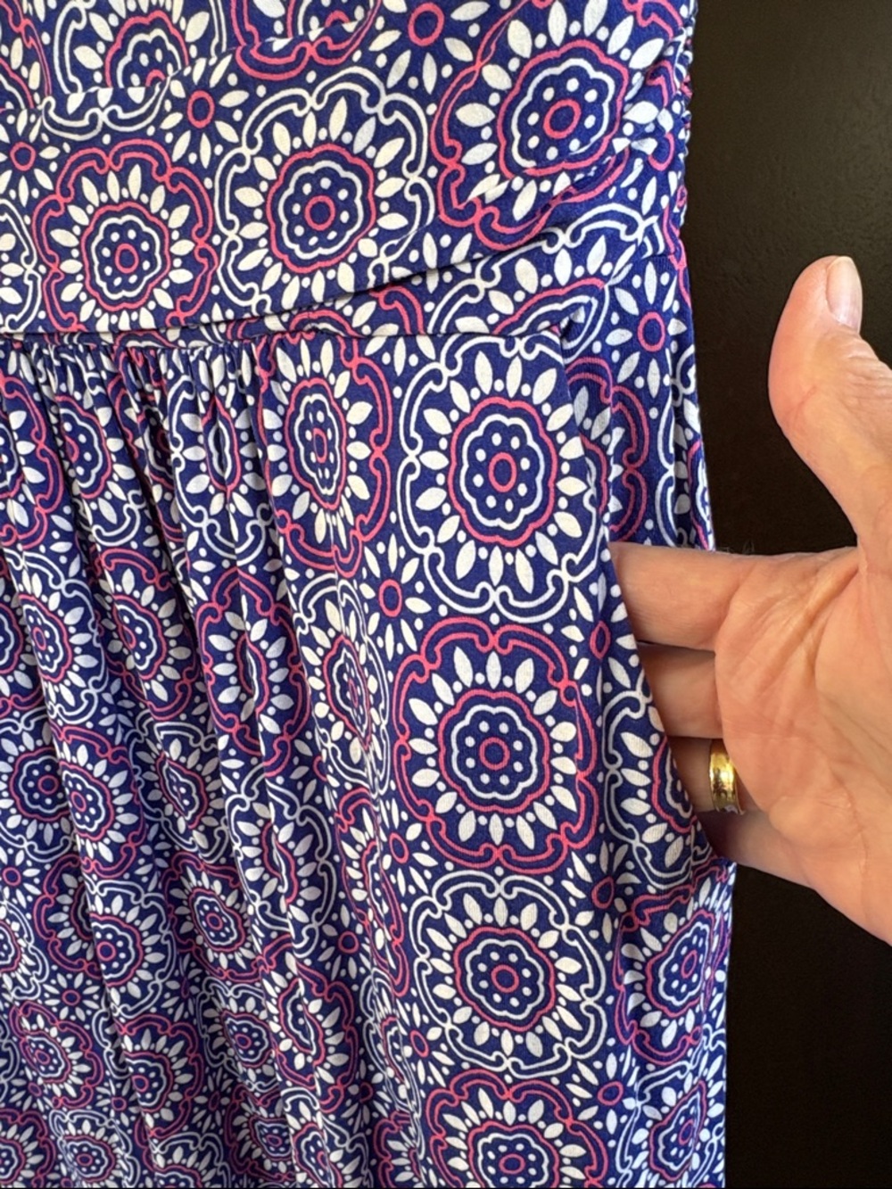Like New Boden Amelie Jersey Short Sleeve Dress Floral Size 2 - Picture 6 of 8